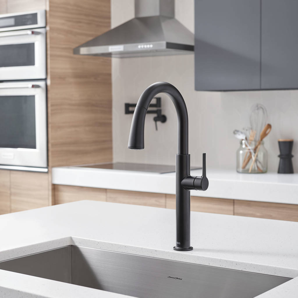 Studio S pull down faucet in matte black